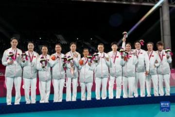 东京残奥会-坐式排球：中国队获得女子坐式排球亚军